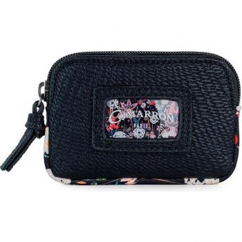 Cimarron Quincy Cashmere Wallet – weiches Stofffinish, 3 Münzschubladen