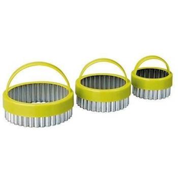 Caja de 6 uds de Set 3 Cortapastas Rizados C/Asa Estañado Ibili 724000