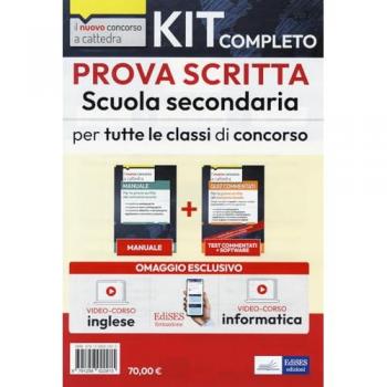 Kit completo prova scritta scuola secondaria. Teoria e test per la prova scritta