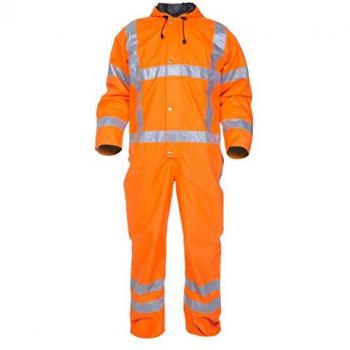 Hydrowear Ureterp Orange M Waterproof Coverall with High Visibility