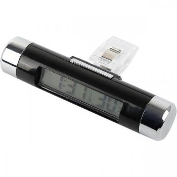 Digital Car Clock & Thermometer with Blue Backlight
