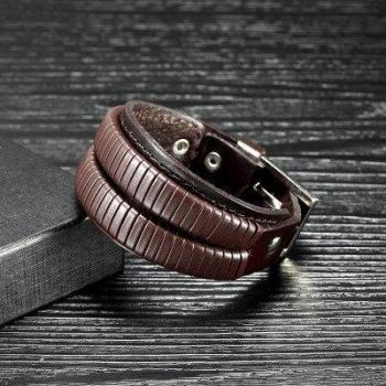 Chauffe-bras Rock en cuir pour homme