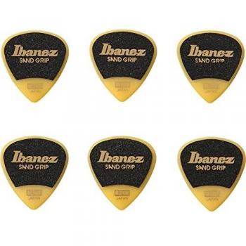 Ibanez PA16MSG-YE Sand Grip Plectrums 0.8mm (Yellow) Yellow