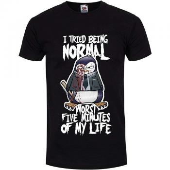 Psycho-Pinguin Männer T-Shirt: Der Kampf um Normalität