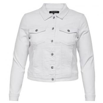 Blanche Only Curve : Veste en jean taille 52