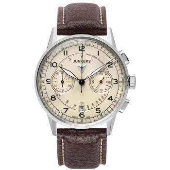 Junkers G38 Chronograph Leather Watch for Men