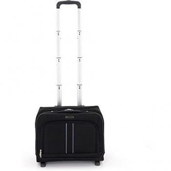 Valise Trolley à Roulettes Roncato avec Compartiment pour Ordinateur Portable, en Noir