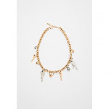 Stradivarius Gold Multi-key Necklace OS
