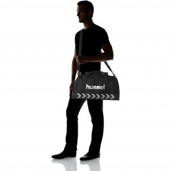 Hummel Sporttasche Authentic, Größe:S, schwarz(Black/Silver)