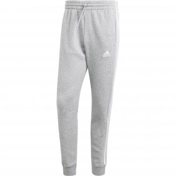 Adidas Essentials Fleece 3-Stripes Tapered Cuff Pants Medium Grey Heather L