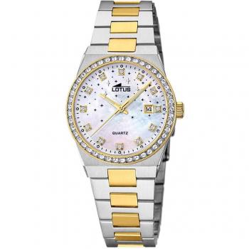 Lotus Damen Edelstahl Armband Uhr
