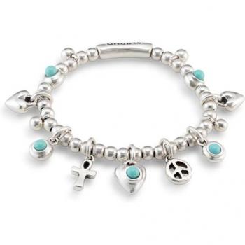 UNOde50 Worship Turquoise Beaded Bracelet