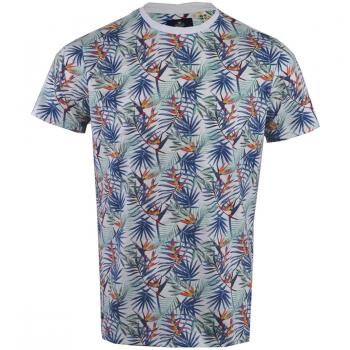 Men's Summer Hawaiian Print T-Shirt Short Sleeve Casual Cotton S-XXL