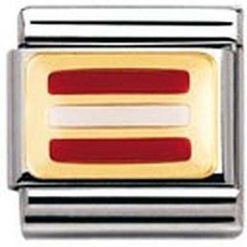 Enamel & Gold Austrian Flag Pendant