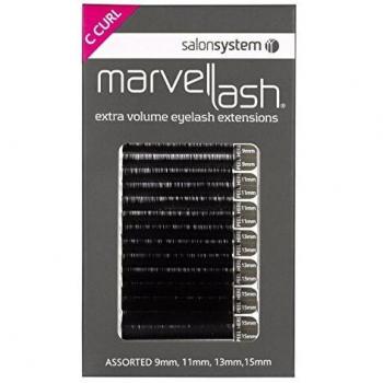 Marvelash C Curl Lashes 0.20 Volume Assorted Lengths Black x 2960 by Salon System