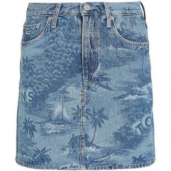 Tommy Jeans Minirock Damen Blau Größe 24 DW0DW17671