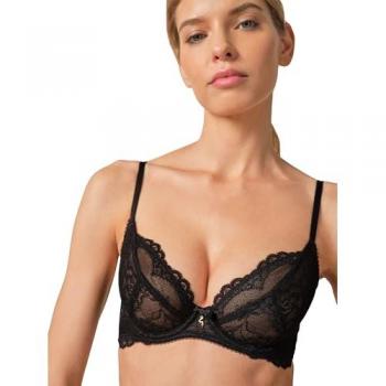 Gossard SuperBoost Lace Plunge Bra – 36F, Black