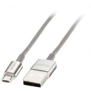 LINDY 41691 CROMO Typ‑A zu Micro‑B USB 2.0 2 m Kabel