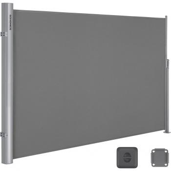 SONGMICS Store latéral rétractable gris aluminium 2x3,5 m (édition premium)