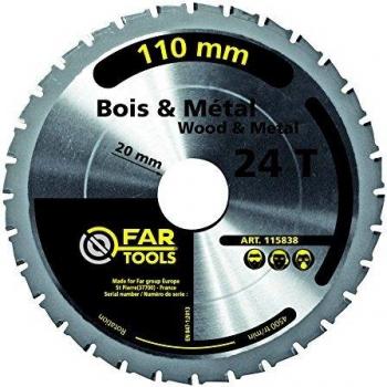 Lame pour scie circulaire, diamètre 110 mm, alésage 2