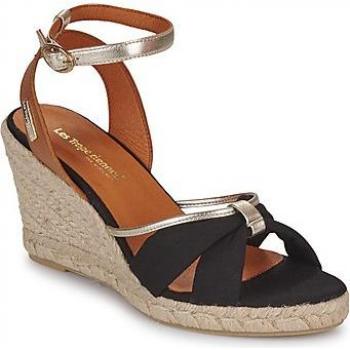 LES TROPEZIENNES PAR M BELARBI Espadrillas con zeppa Blondel Leather Black EU 39