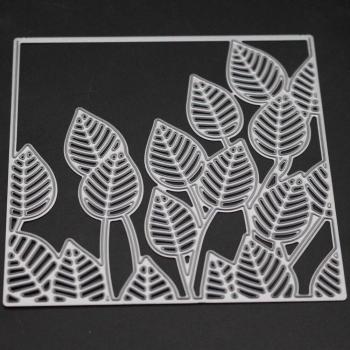 Green Leaves Christmas Frame Cutting Die