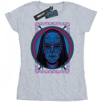 Harry Potter Women's Neon Death Eater Mask Cotton Tee