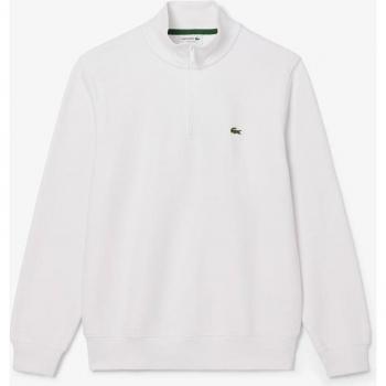 X-Large Lacoste Felpa Bianco, Half-Zip, High-Neck