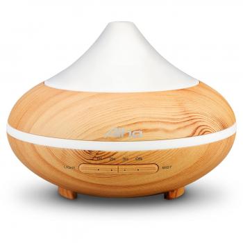 Aiho Aroma 200ML – Diffusore Ultrasuono, LED Colorati, Timer Auto‑Spegnimento