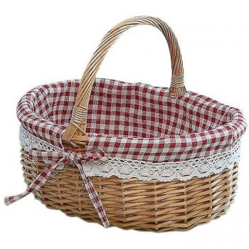 Petit panier en osier avec poignée