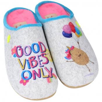 Zapatillas de casa abiertas de niña Hot Potatoes con material reciclado