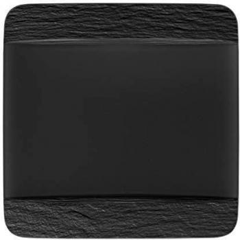 Villeroy & Boch Manufacture Rock Noire Square Dinner Plate