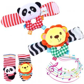 CuddleCritters Foot Finder Plush Set