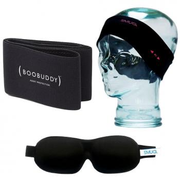 SMUG Blackout Sleep Mask with Boobuddy Support Band Pack