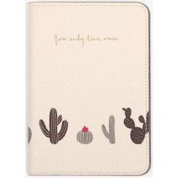 Funda Multifuncional de Cuero para Pasaporte con Patrones Elegantes para Hombre y Mujer