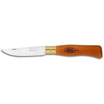 Navaja Punta Cortada Mam con Mango de Madera y Hoja de Acero Inox 9 cm