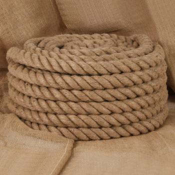 Corde de jute robuste 5 m de long 40 mm d'épaisseur