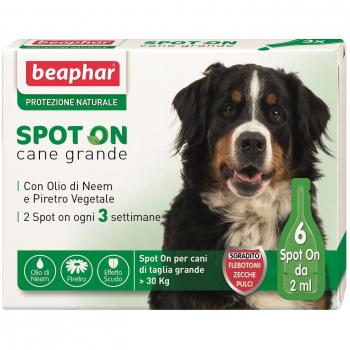 Beaphar protezione naturale spot on cane grande +30 kg