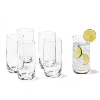Leonardo Daily Trinkgläser 6er Set, 230 ml, spülmaschinenfest, transparent