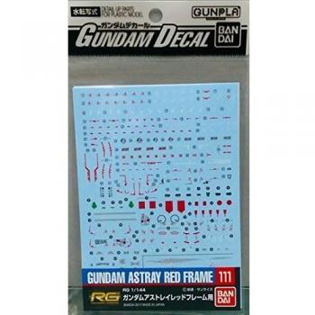 Decal 111-RG Gundam Astray 1/44 Bandai 57371 Rosso