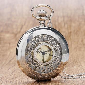 Quarz Taschenuhr im Steampunk-Stil