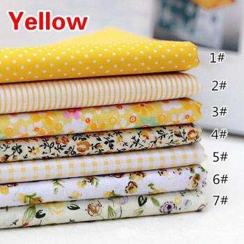 7pcs 25cmx25cm Floral Cotton Fabric for Handmade Crafts