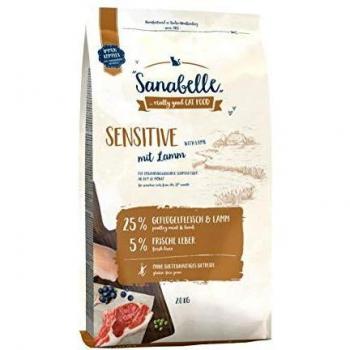 Set Prova Sanabelle, Sensitive con Agnello + Sensitive con Pollame, 2 kg + 2 kg