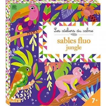 Tableaux sables fluo jungle