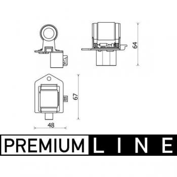 MAHLE ORIGINAL Innenraumgebläse Widerstand 55702180