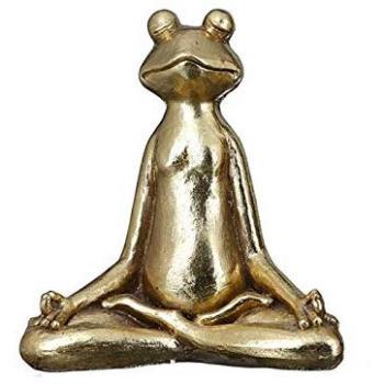 Frosch Yoga Dekoobjekt für den Garten