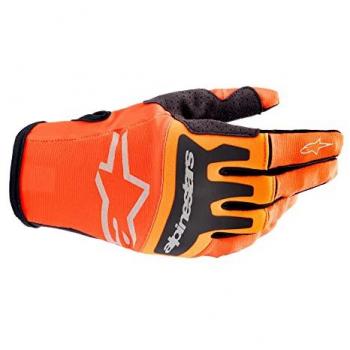 Guantes de motocross Alpinestars Techstar naranja/negro