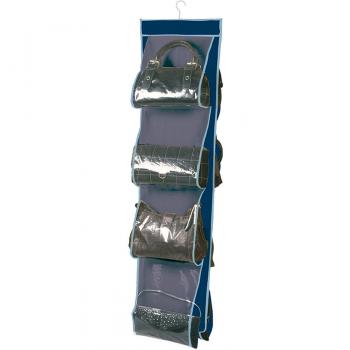 Ocean Blue Hanging Storage Unit – 8 Slots, 33×112 cm