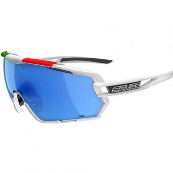 Salice 020 ITA RWP Polarized BIANCO/RW BLU Standard Lentes de Sol Para Hombre Blancos