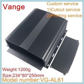 6063-T5 Aluminum Project Enclosure 234mm x 80mm x 250mm